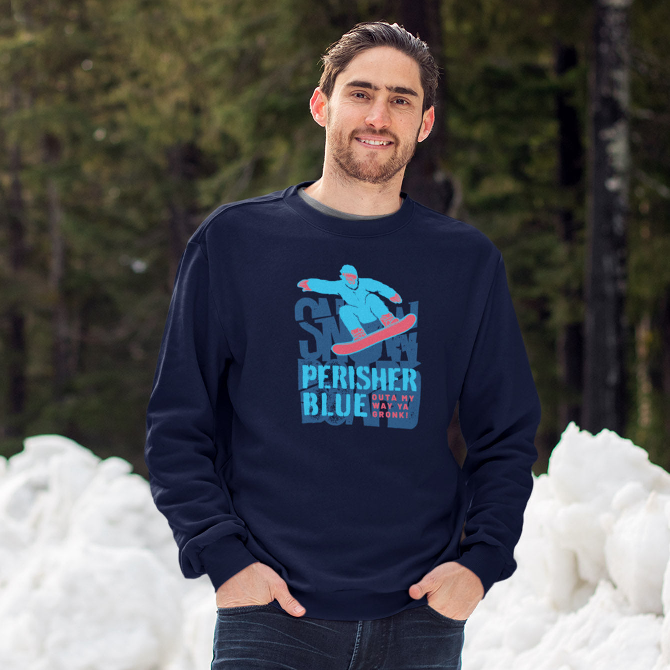 Perisher Blue - Classic Crewneck Sweatshirt