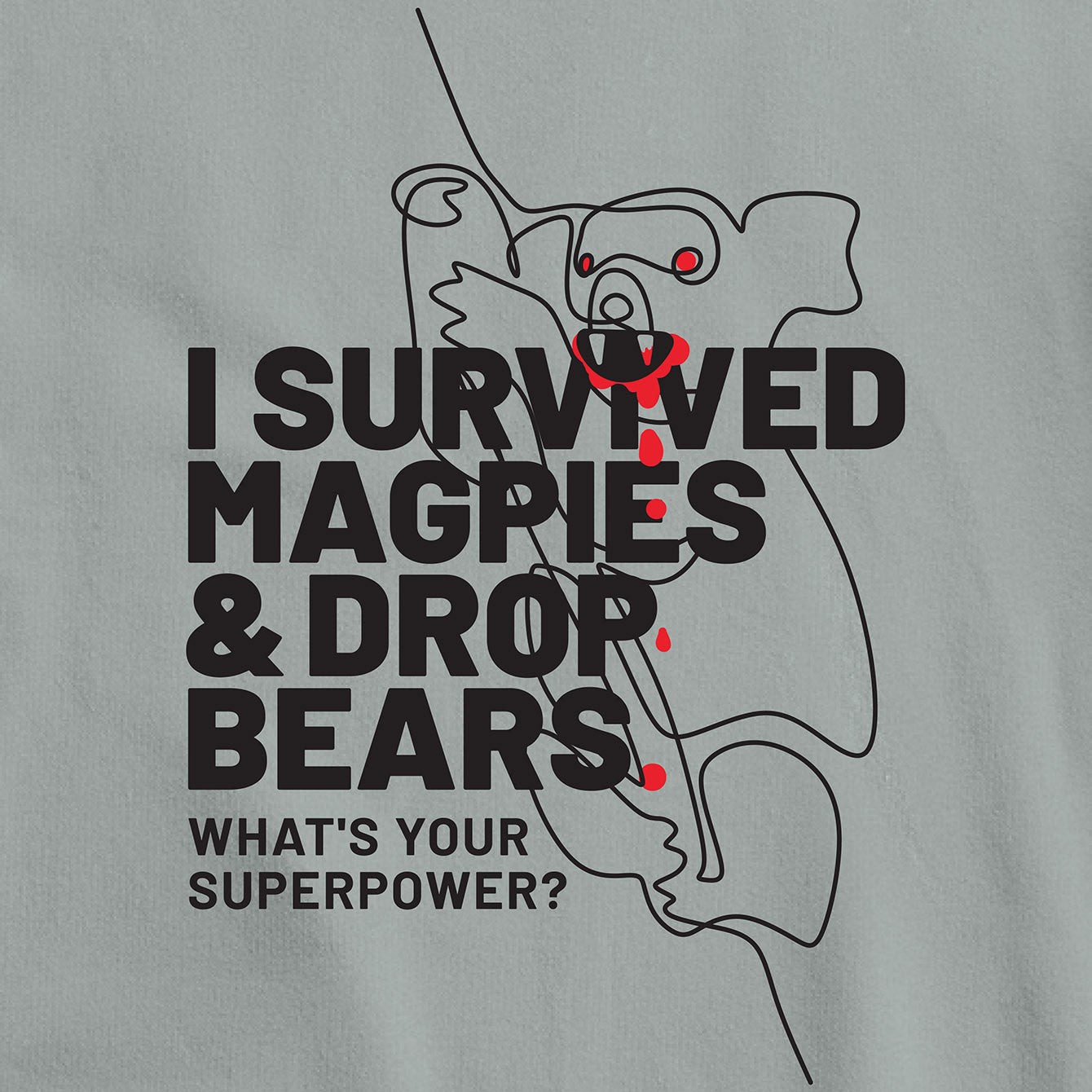 Magpies & Dropbears - Premium Crewneck T-shirt