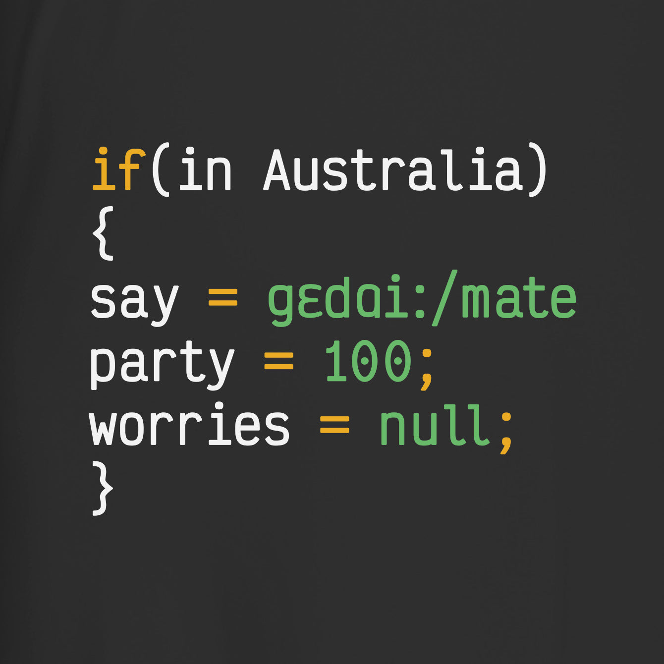 Aussie Code - Premium Crewneck T-shirt