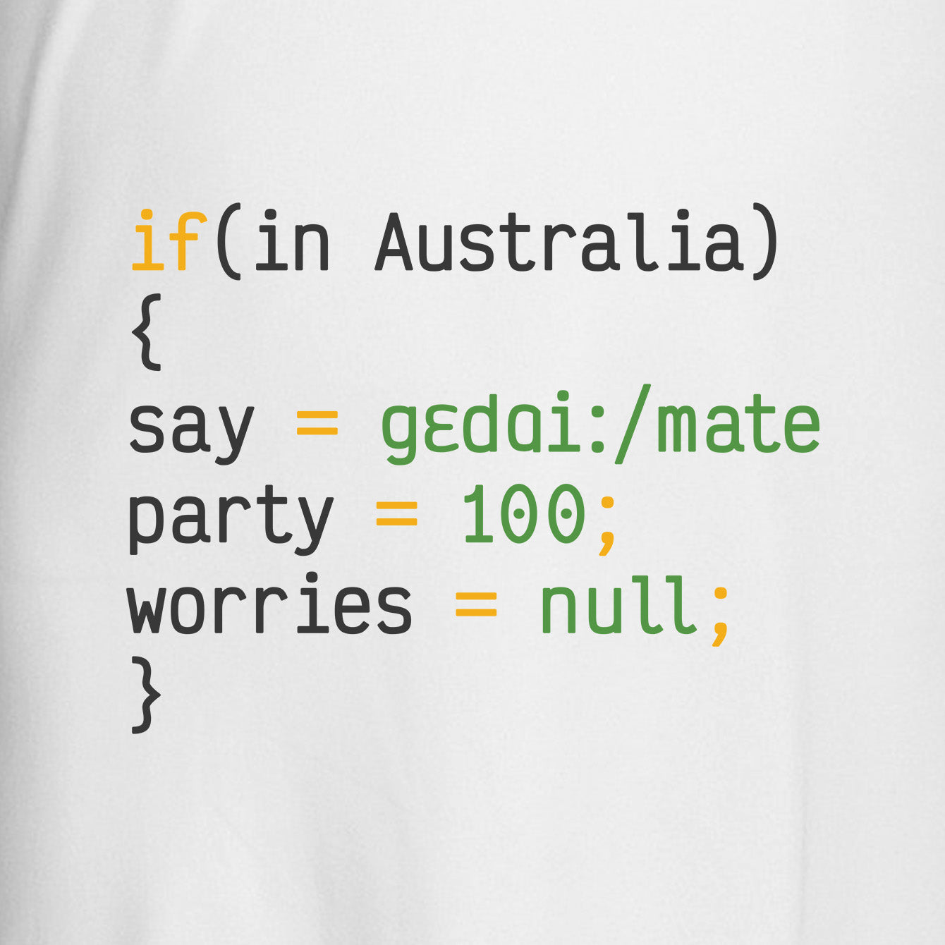 Aussie Code - Premium Crewneck T-shirt