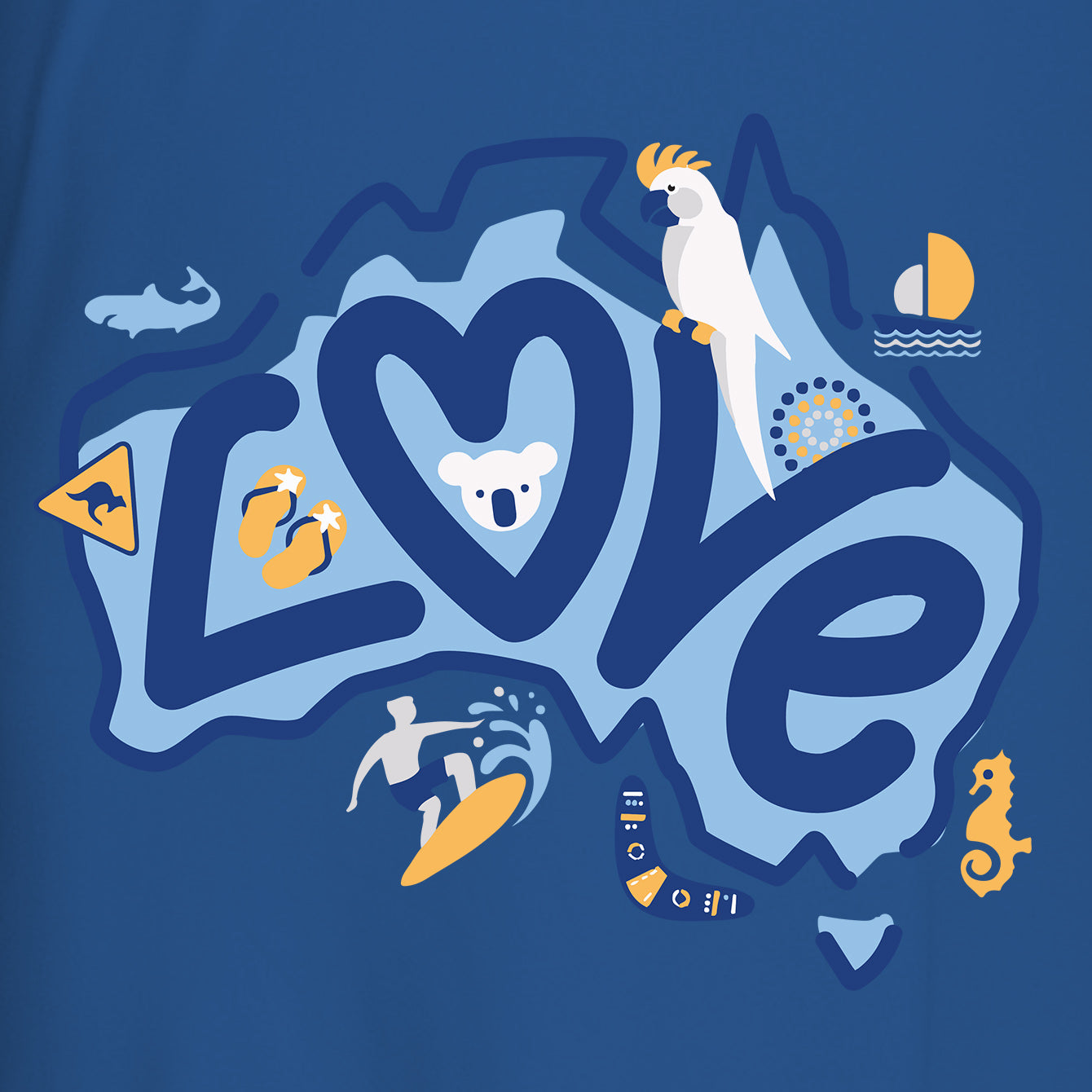 Love Aus - Premium Crewneck T-shirt