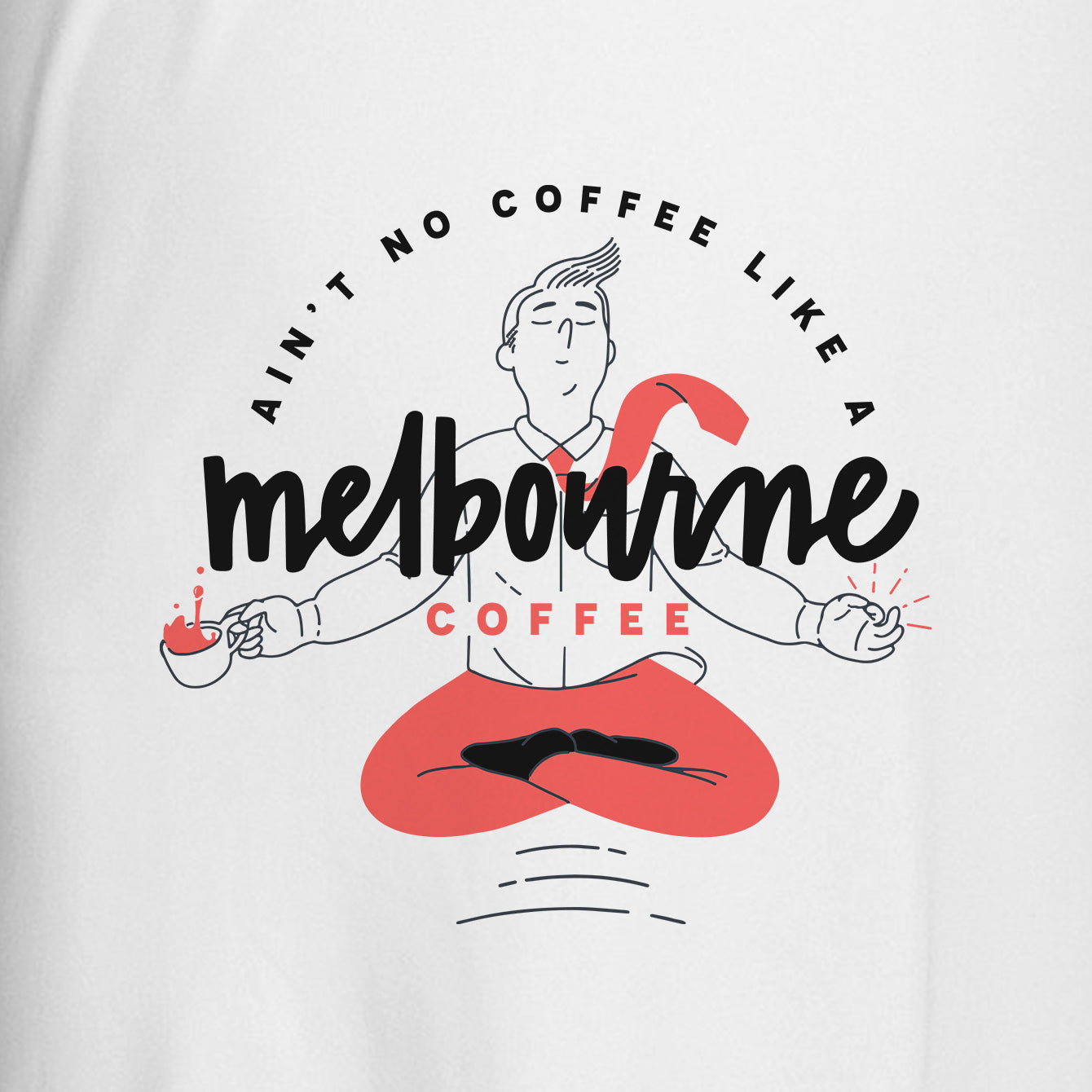 Melbourne Coffee - Premium Womens Crewneck T-shirt