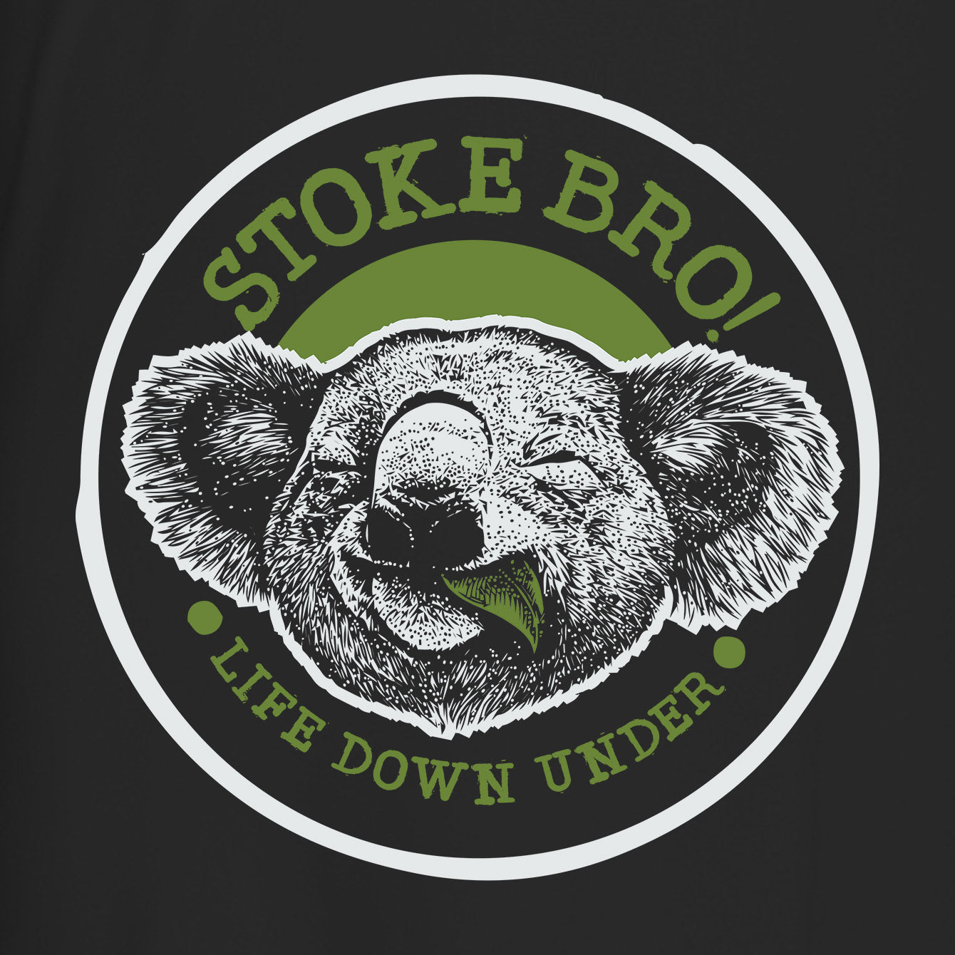 Stoked Koala - Premium Crewneck T-shirt