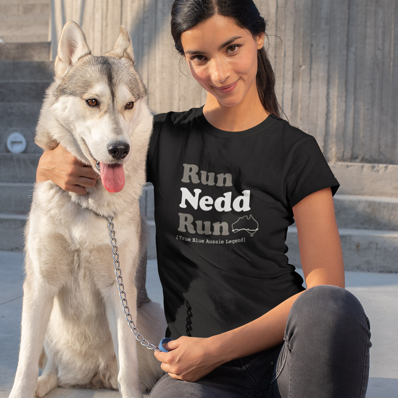 Run Nedd Run - Premium Womens Crewneck T-shirt