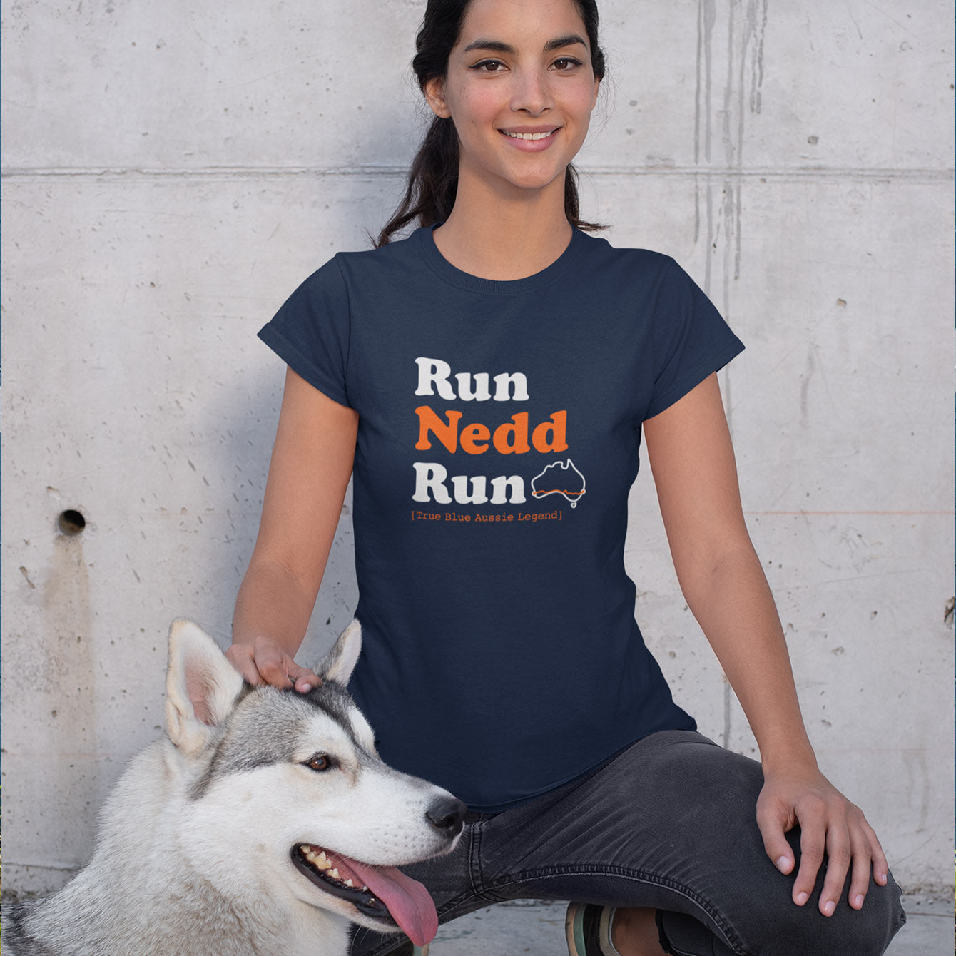 Run Nedd Run - Premium Womens Crewneck T-shirt
