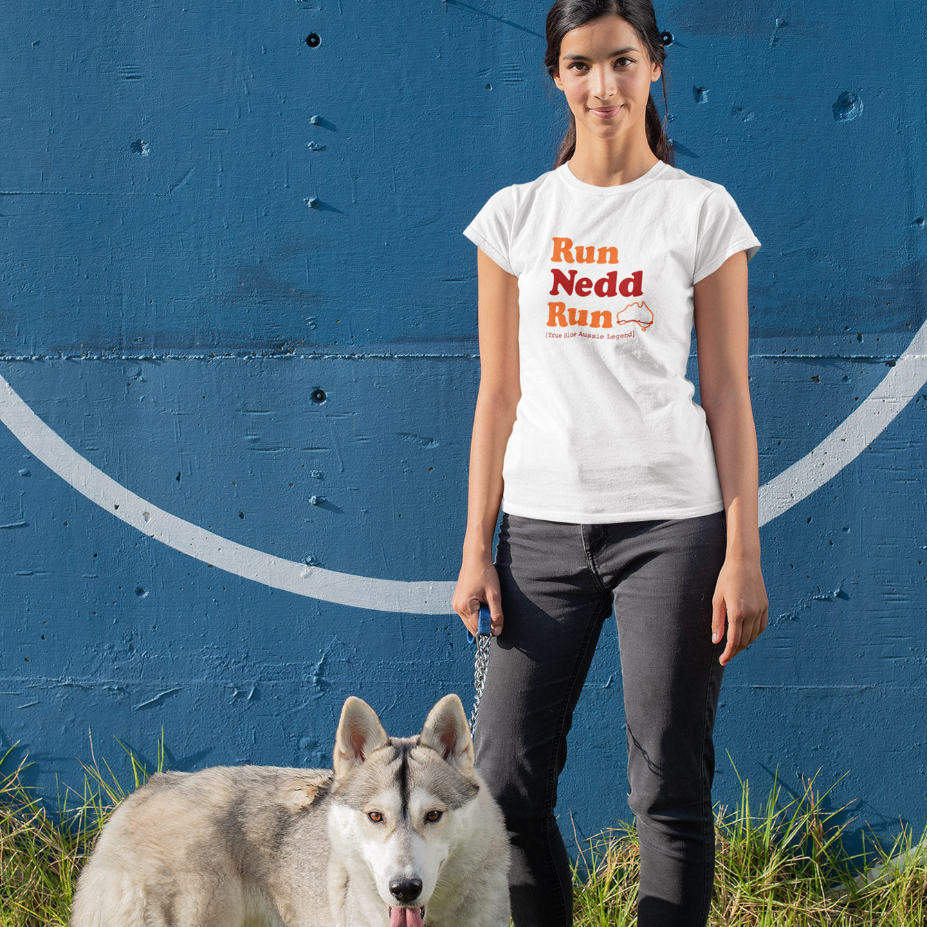Run Nedd Run - Premium Womens Crewneck T-shirt