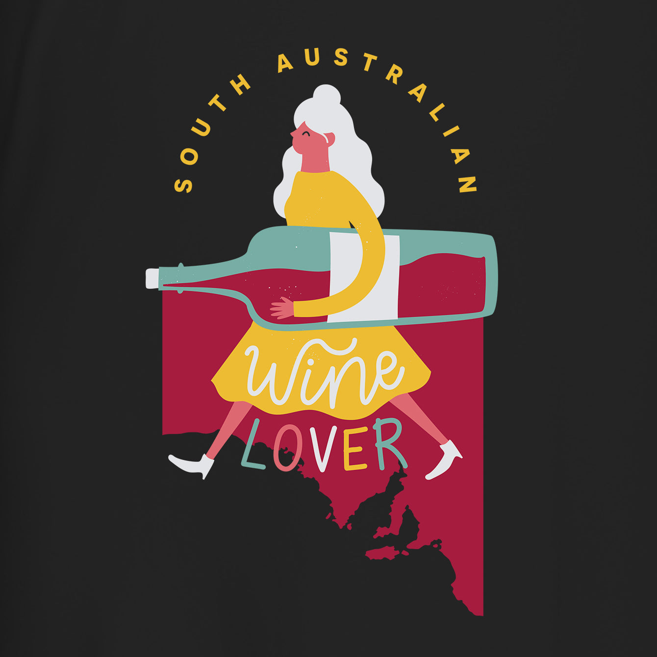 South Australian Wine Lover - Premium Womens Crewneck T-shirt