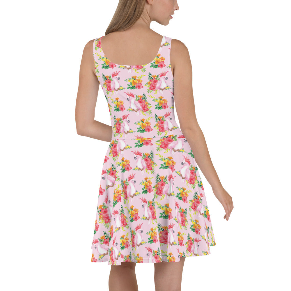 Floral Cockatoo - Summer Beach Dress