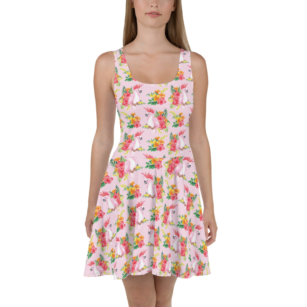 Floral Cockatoo - Summer Beach Dress