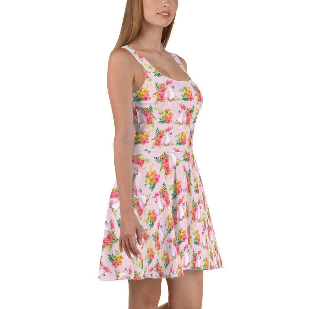 Floral Cockatoo - Summer Beach Dress