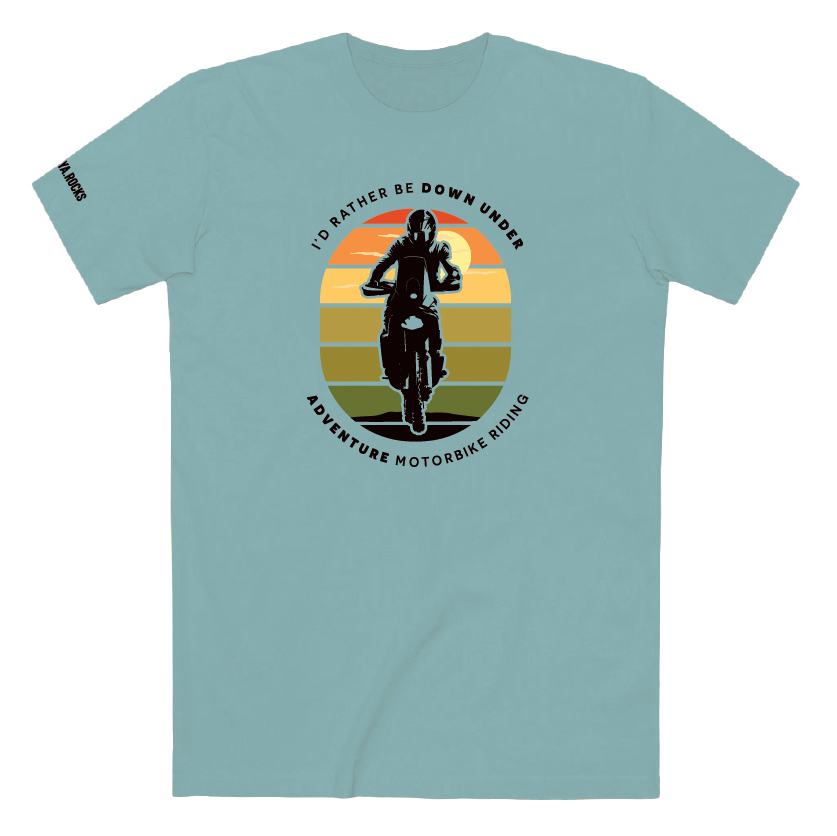 Adventure Motorbike Riding - High Country - Premium Crewneck T-shirt