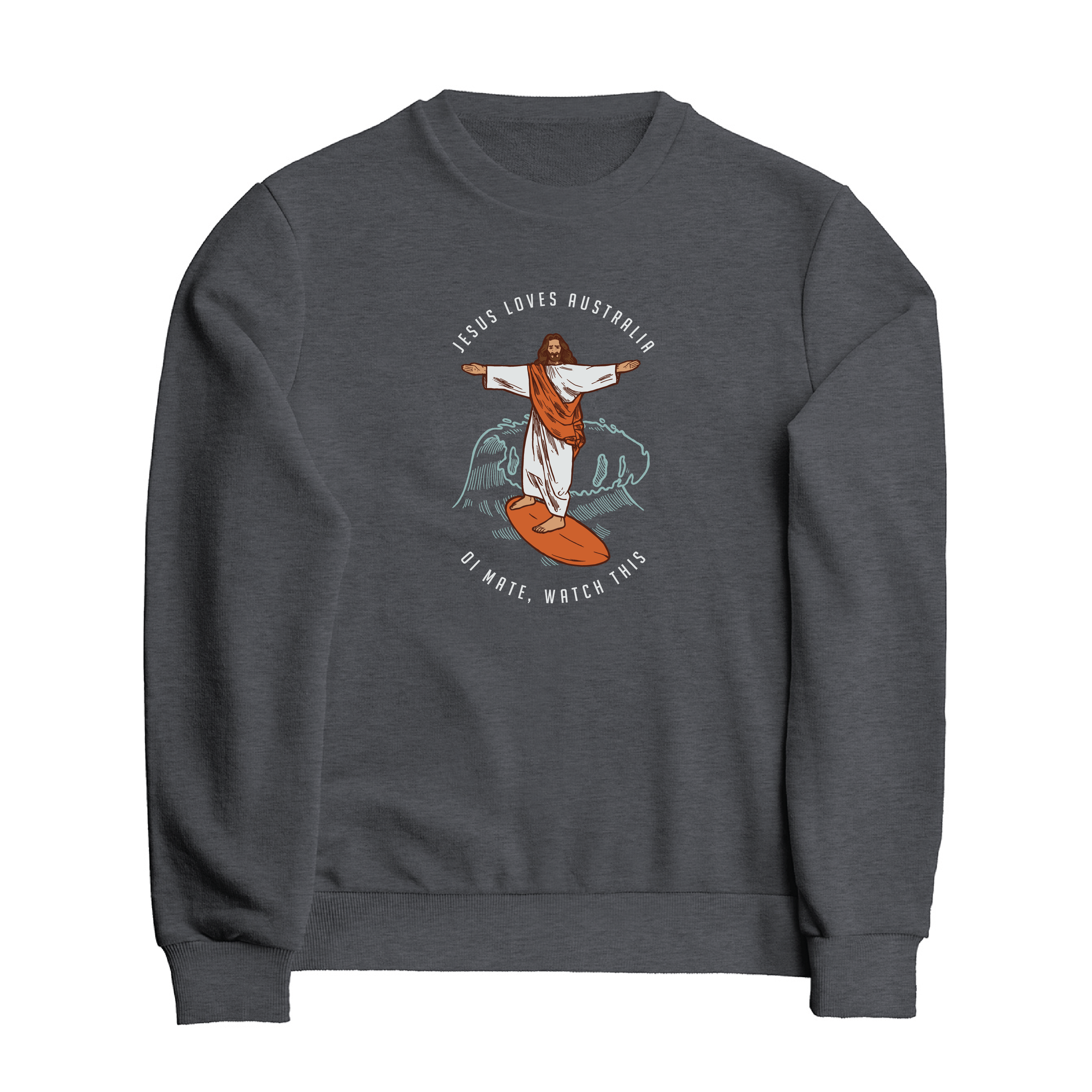 Jesus Loves Australia - Classic Crewneck Sweatshirt