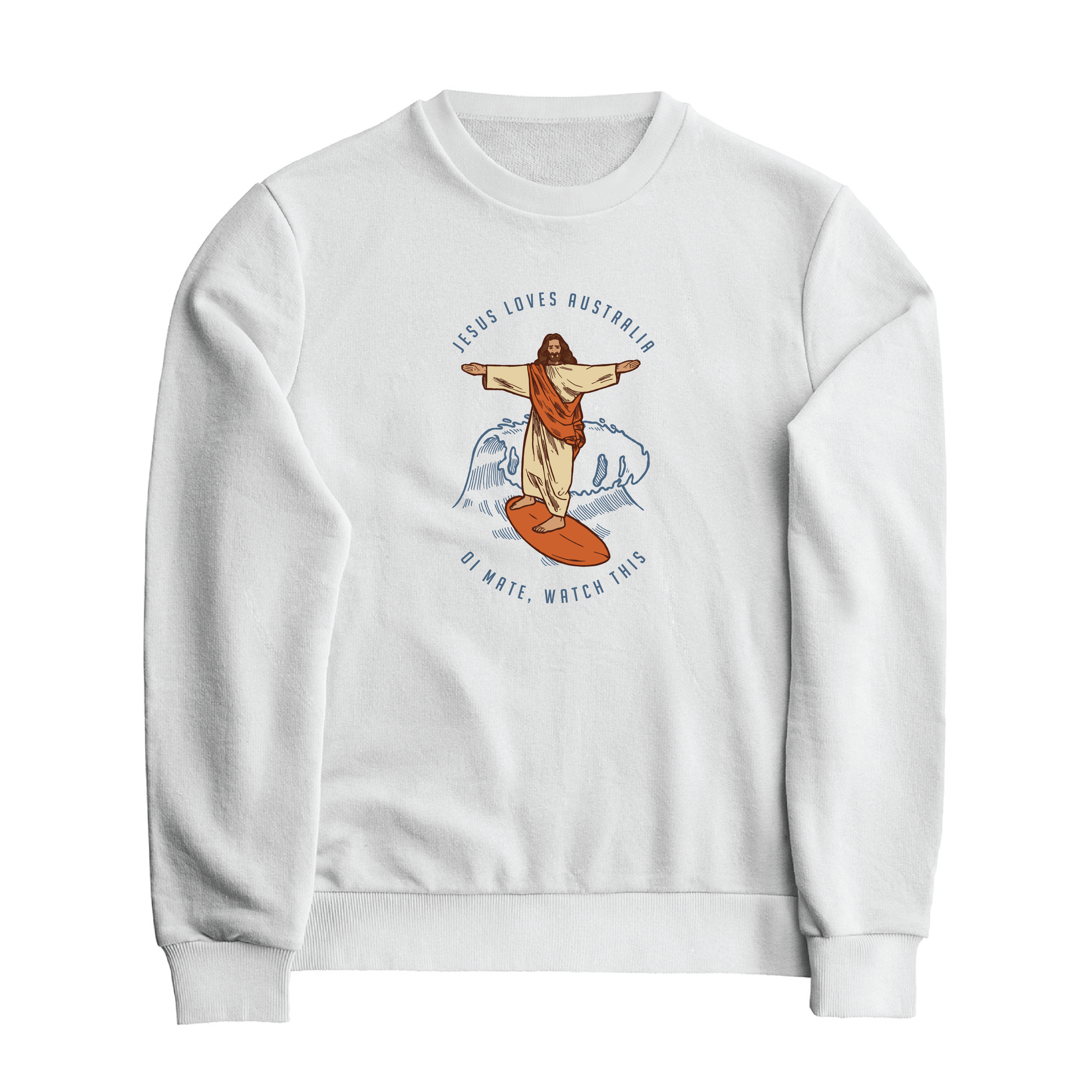 Jesus Loves Australia - Classic Crewneck Sweatshirt