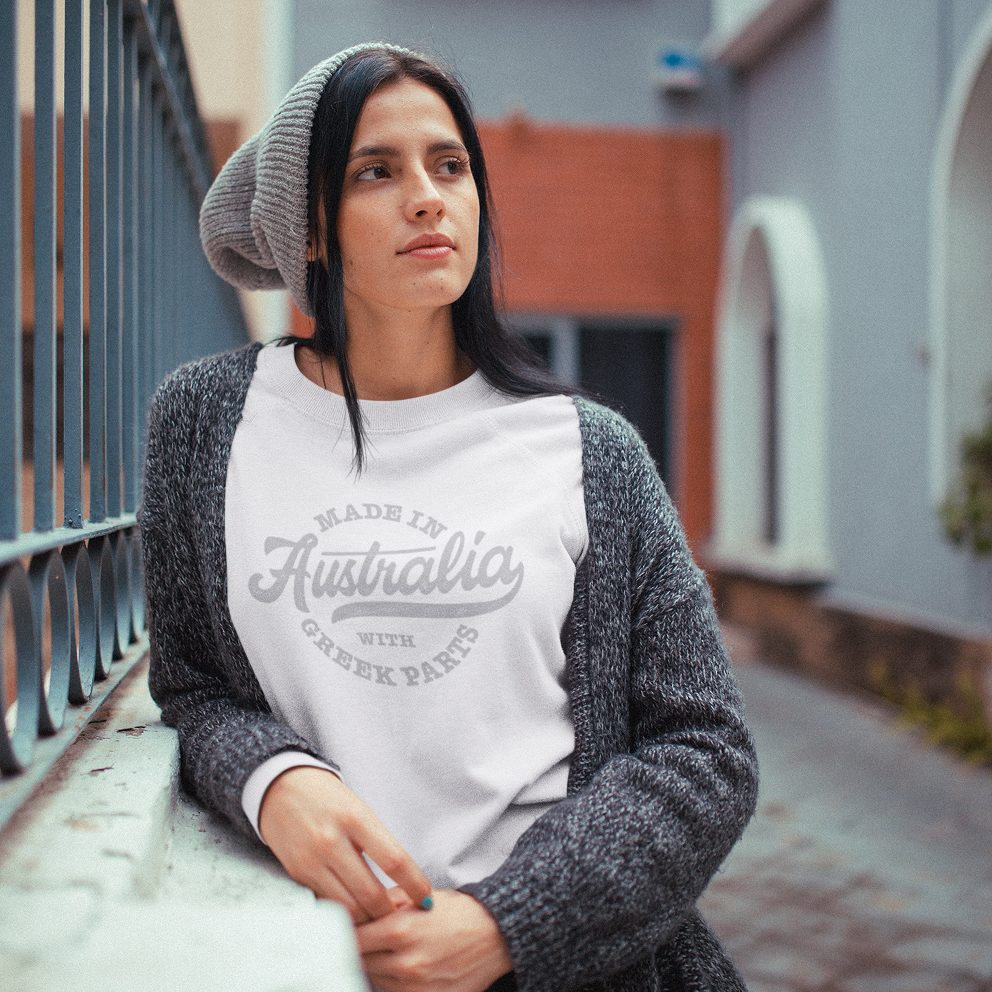 Made in Australia [Greek] - Classic Women's Crewneck Sweatshirt