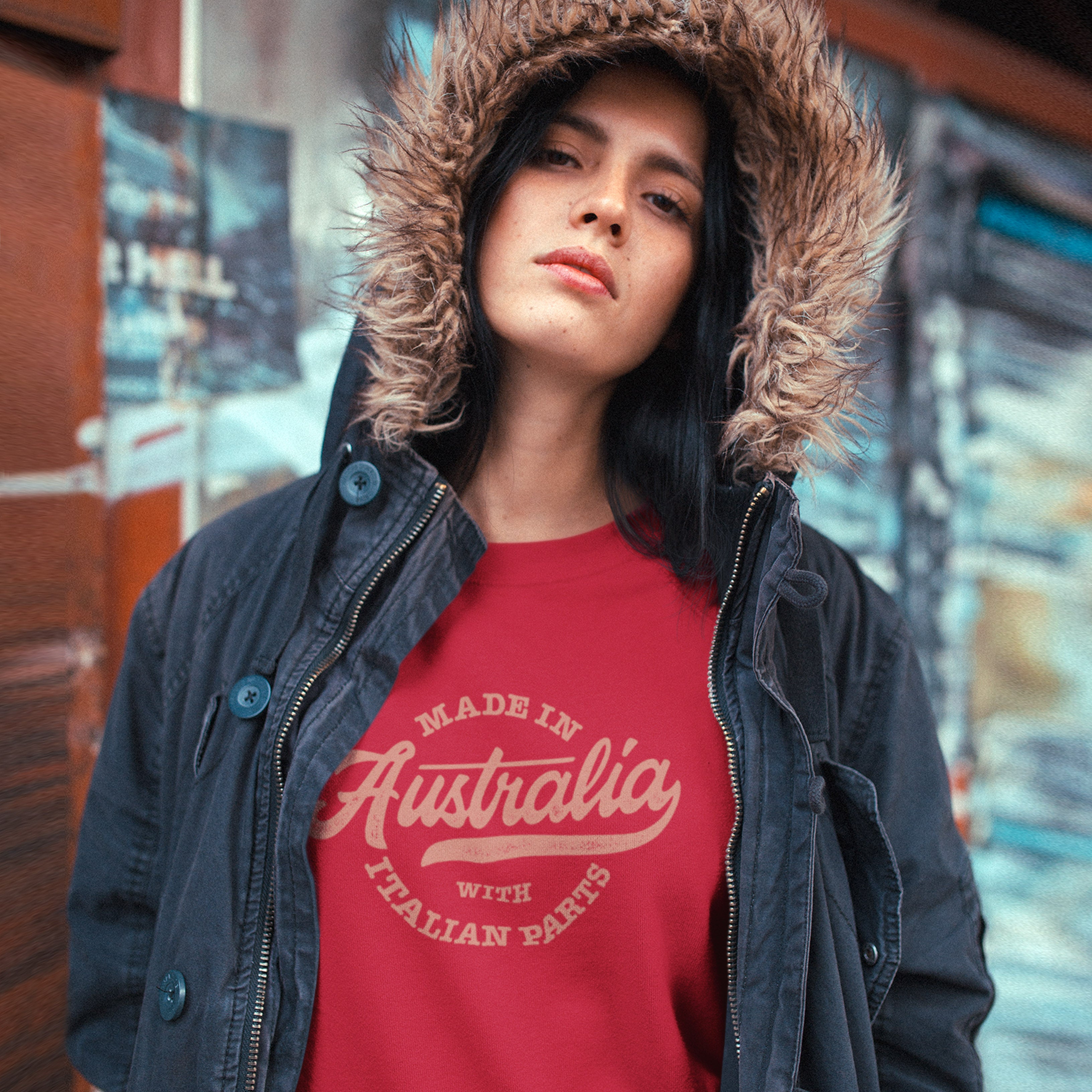 Made in Australia [Italian] - Classic Women's Crewneck Sweatshirt