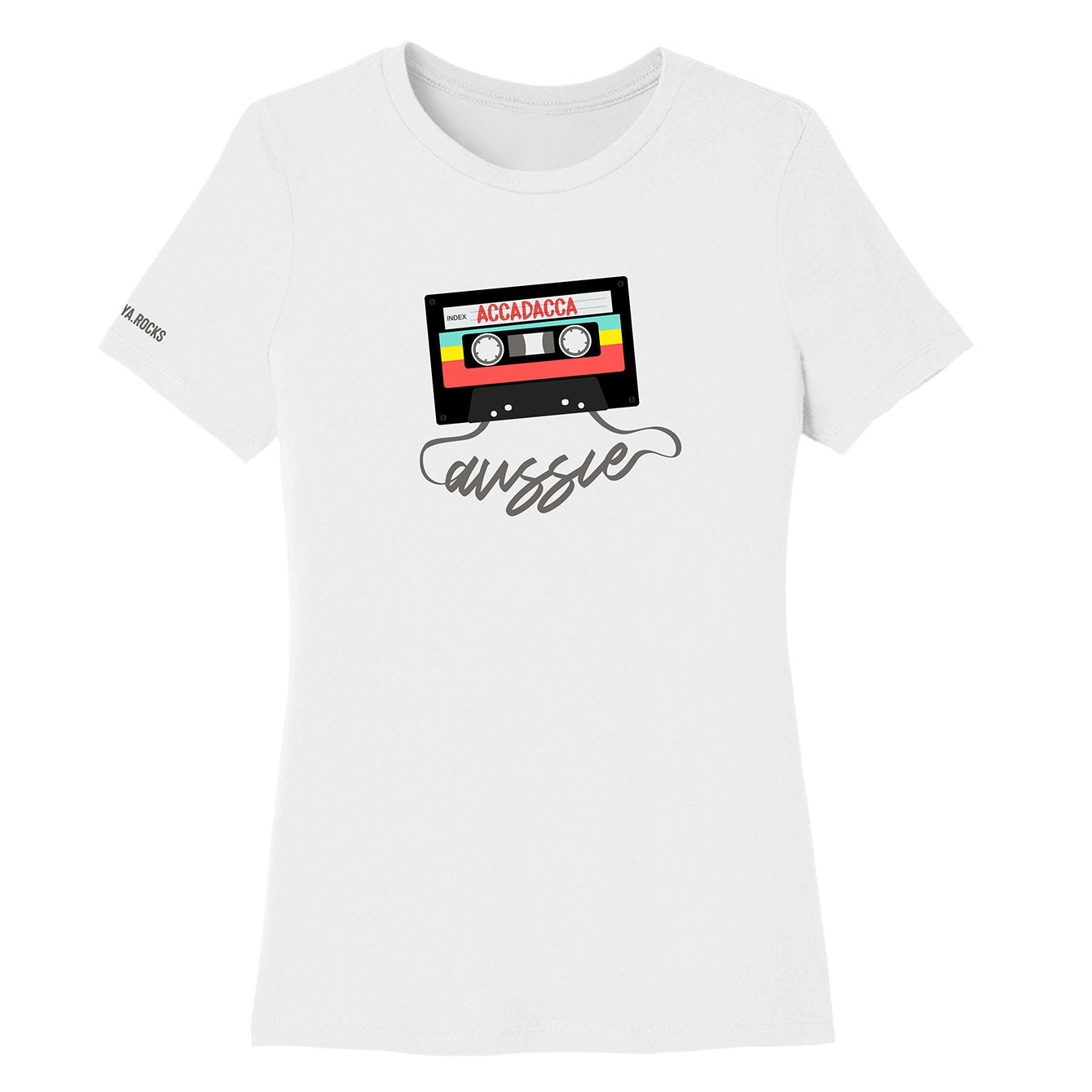 Accadacca Mix Tape - Premium Womens Crewneck T-shirt