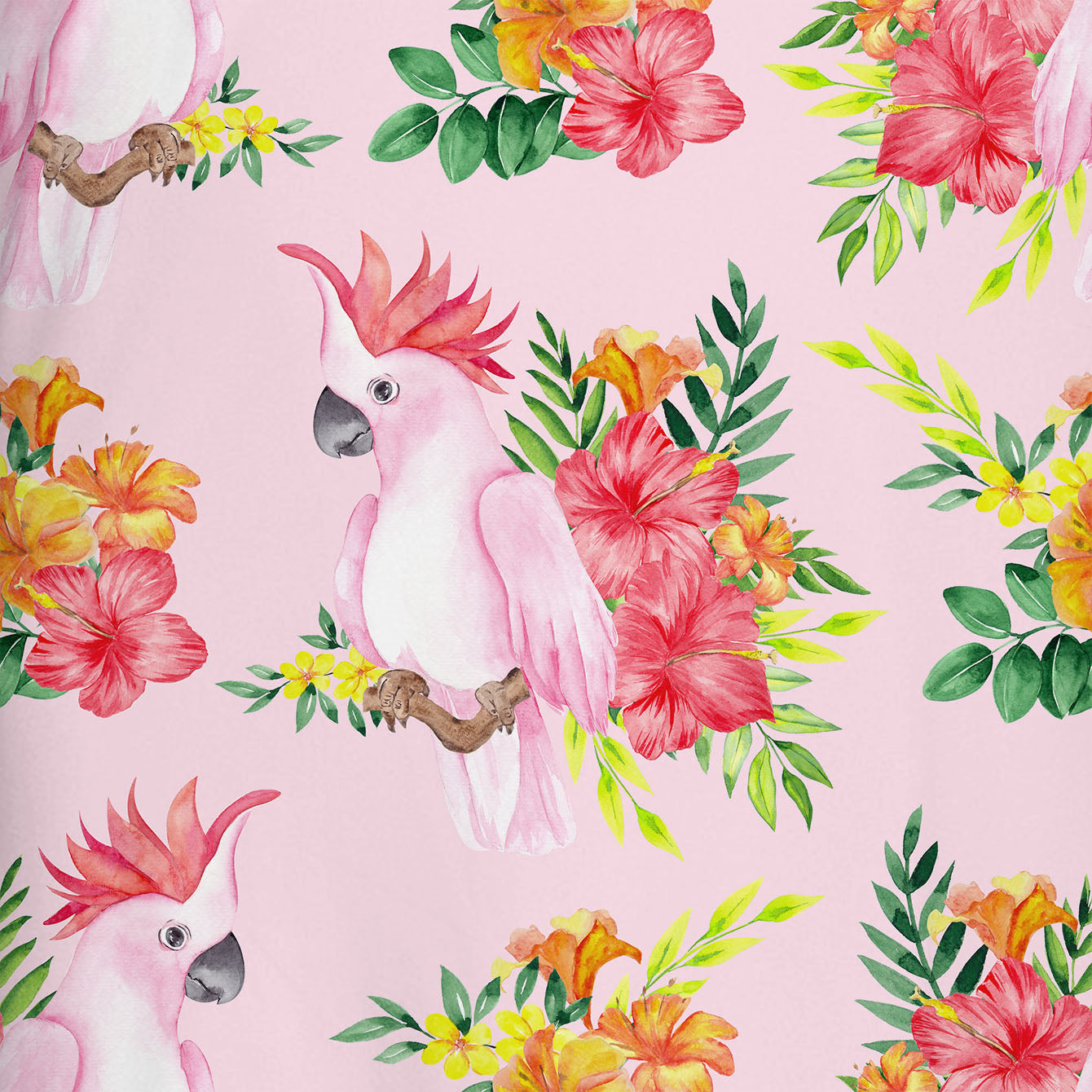 Floral Cockatoo - Summer Beach Dress