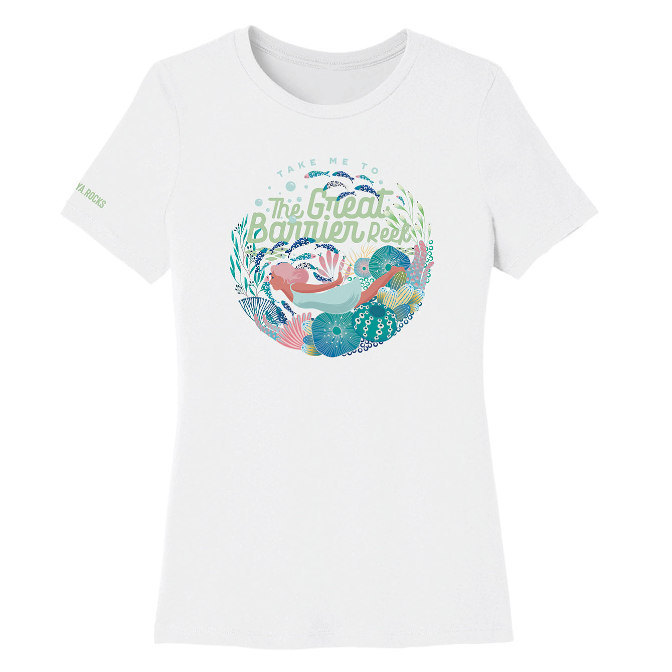 The Great Barrier Reef - Premium Womens Crewneck T-shirt