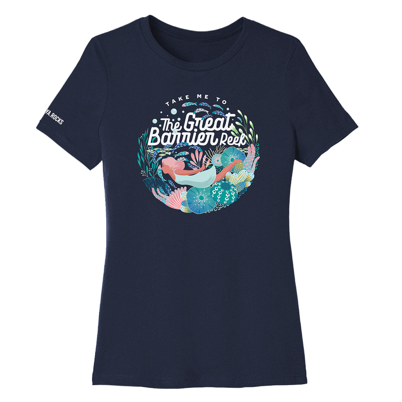 The Great Barrier Reef - Premium Womens Crewneck T-shirt