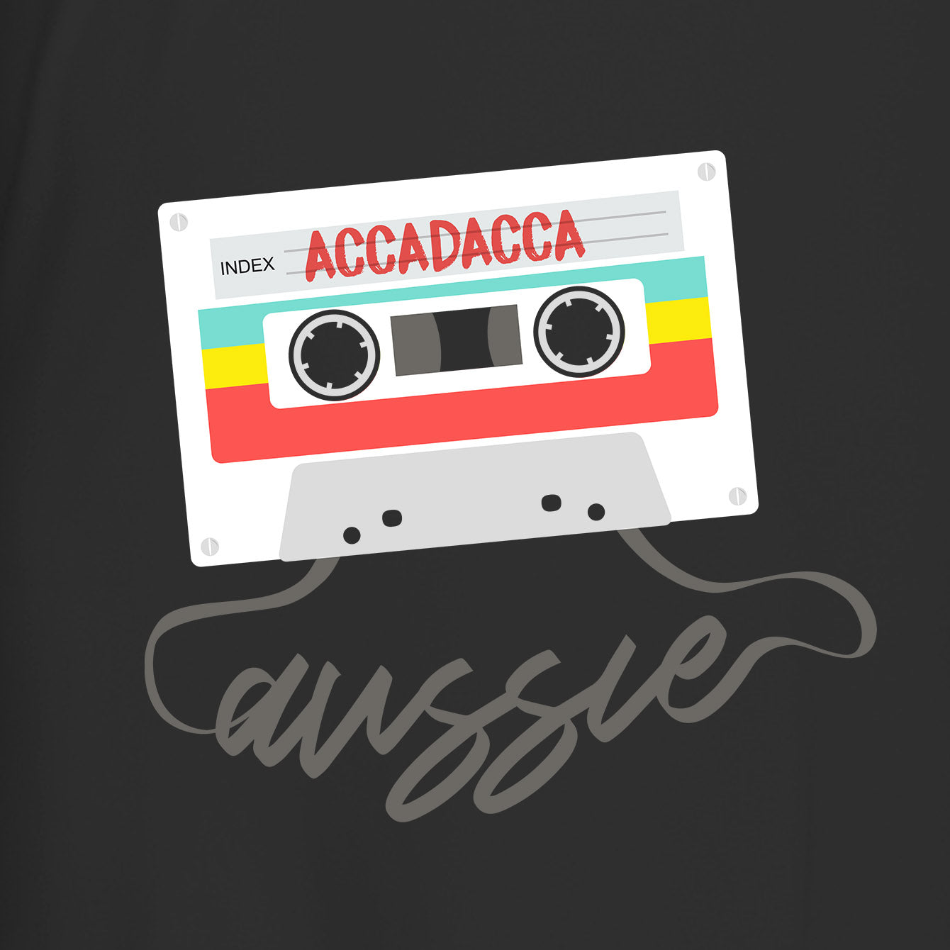 Accadacca Mix Tape - Premium Womens Crewneck T-shirt