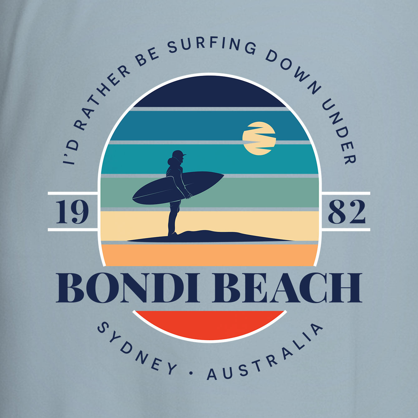 Bondi Beach - Heavyweight Crewneck T-shirt