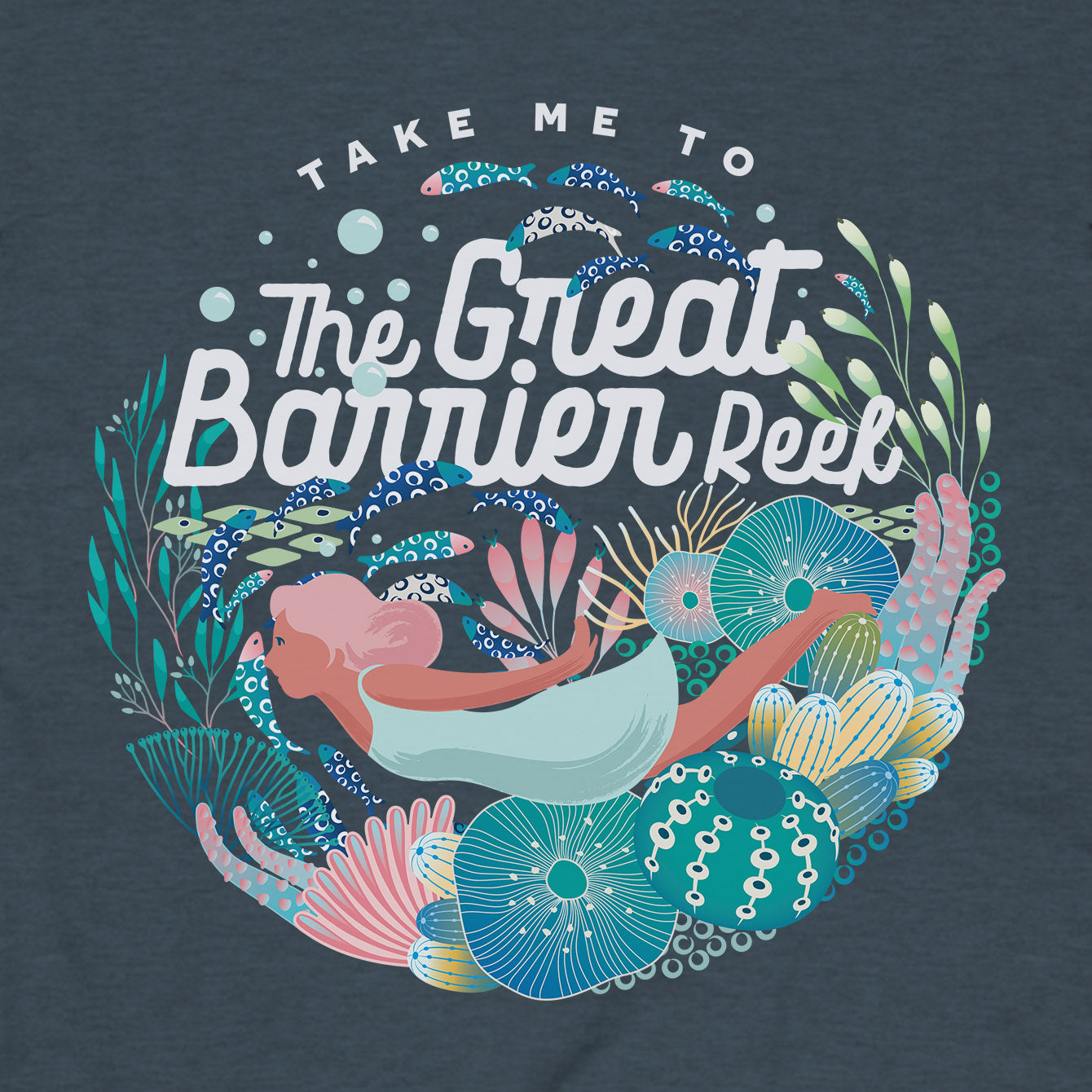 The Great Barrier Reef - Heavyweight Crewneck T-shirt