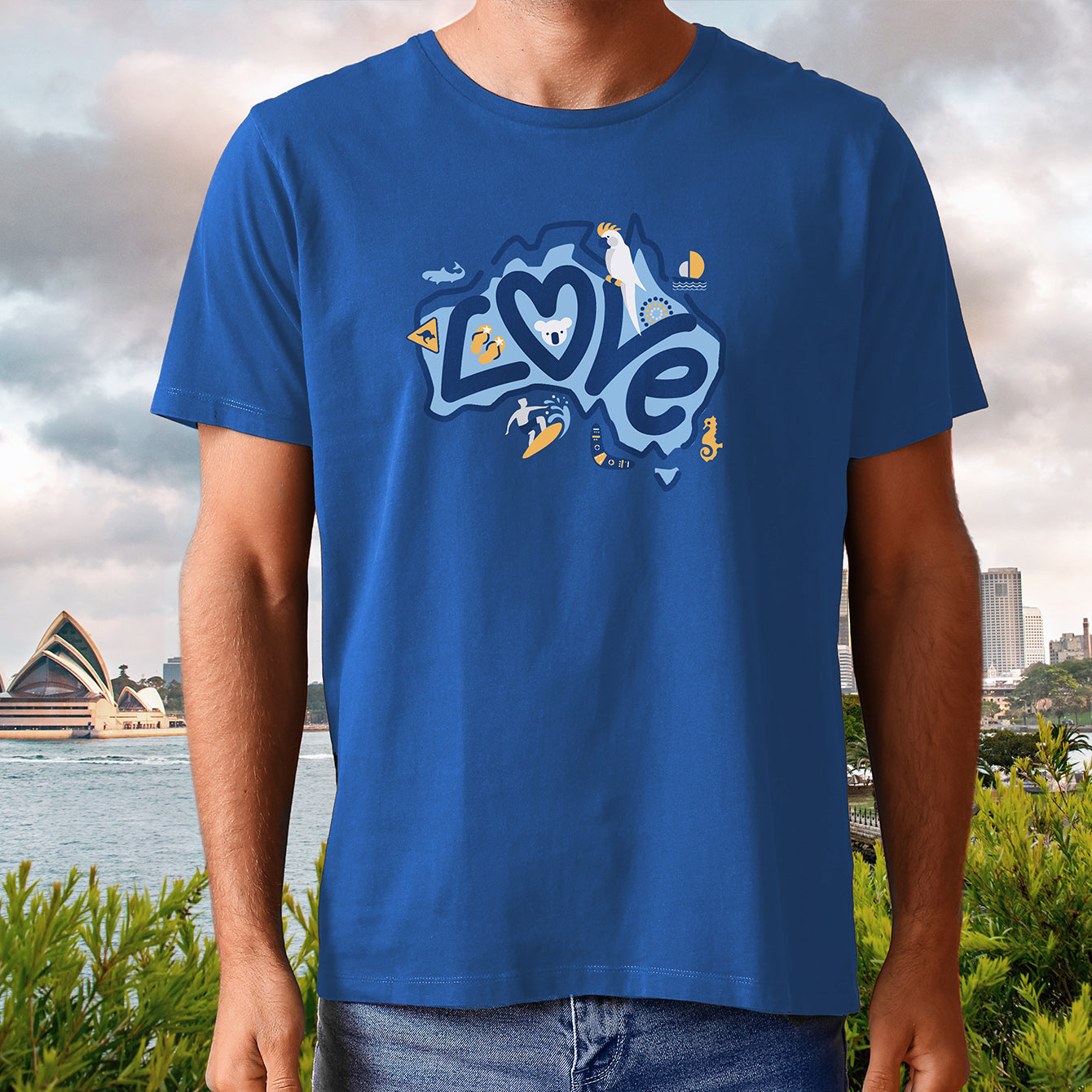 Love Aus - Premium Crewneck T-shirt