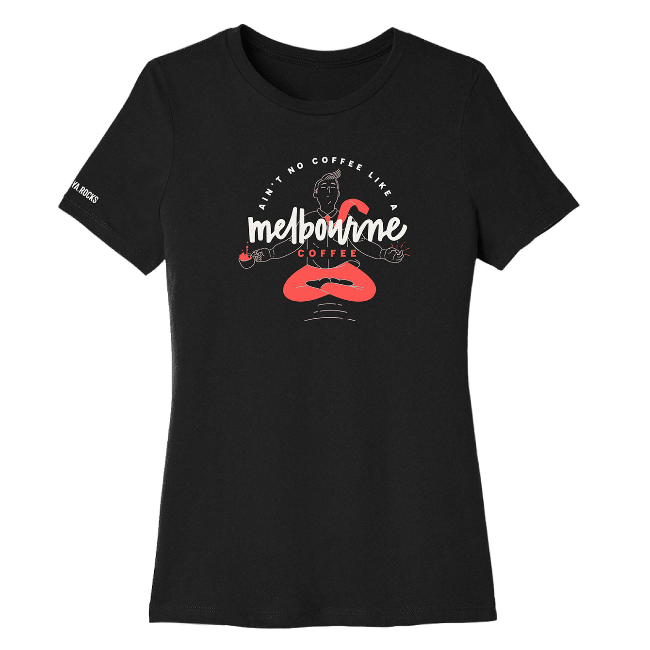 Melbourne Coffee - Premium Womens Crewneck T-shirt