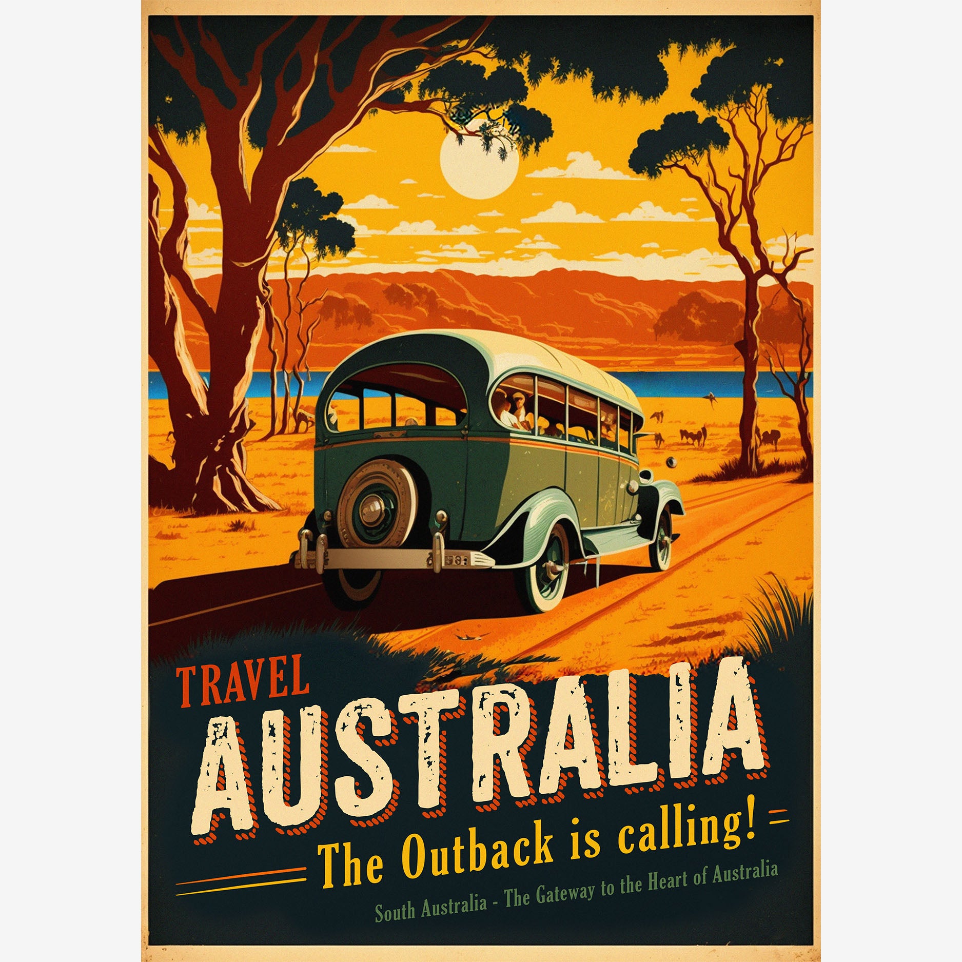 Travel Australia - A2 Premium Matte Poster