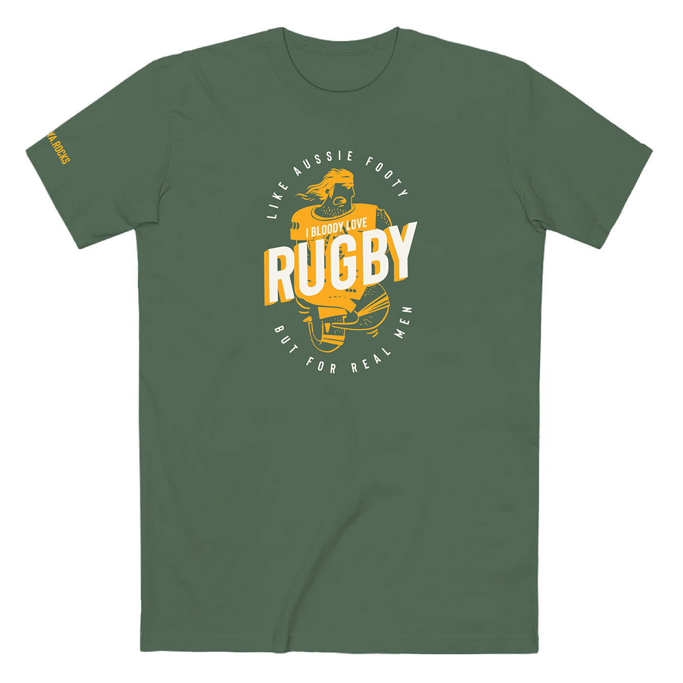 I bloody love Rugby - Heavyweight Crewneck T-shirt