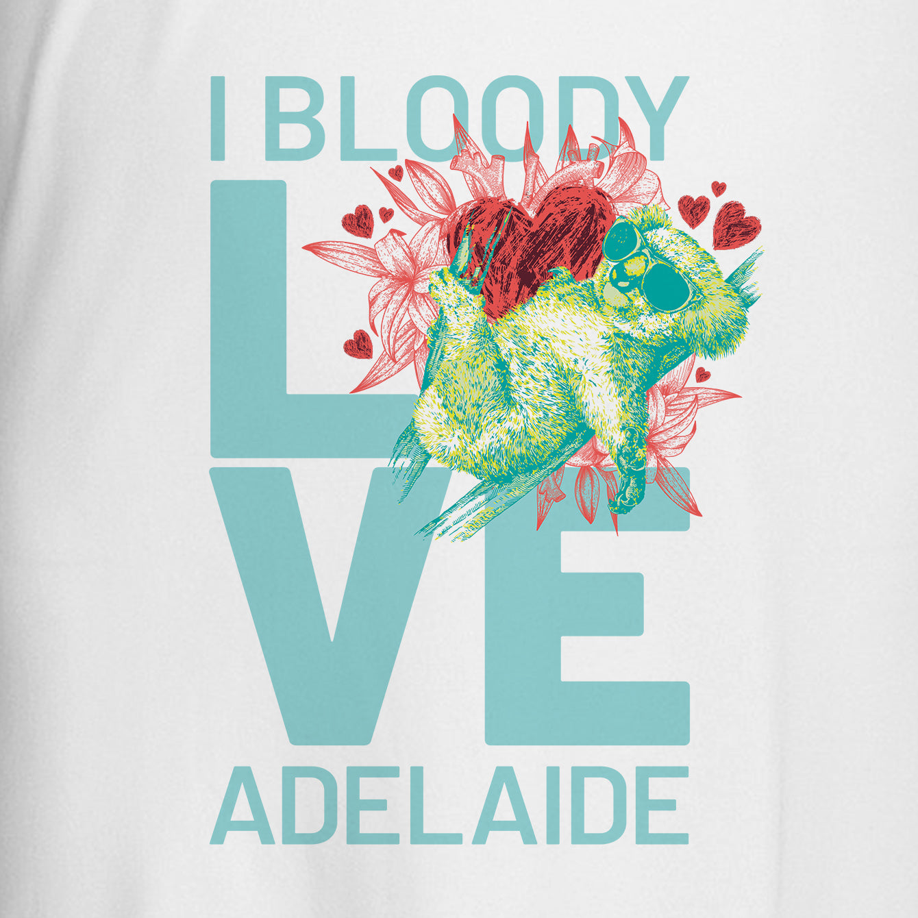 I bloody love Adelaide - Premium Womens Crewneck T-shirt