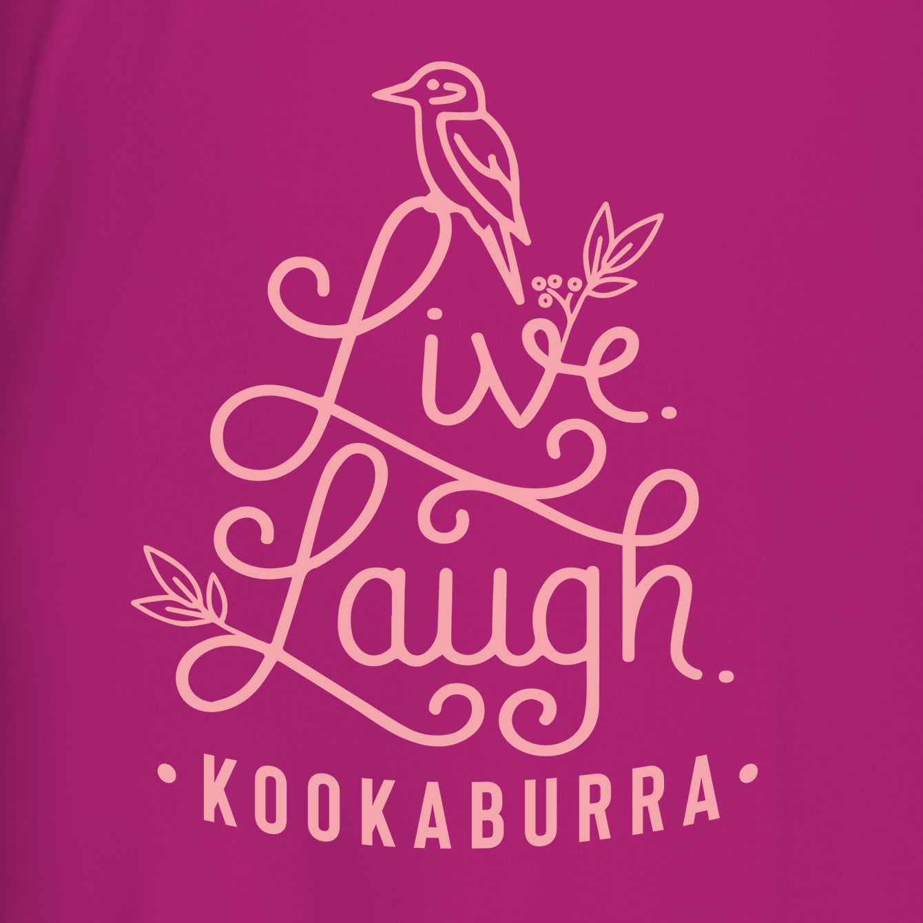 Live, Laugh, Kookaburra - Premium Womens Crewneck T-shirt