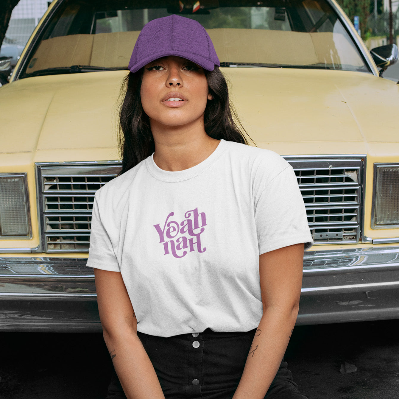 Yeah Nah - Premium Womens Crewneck T-shirt