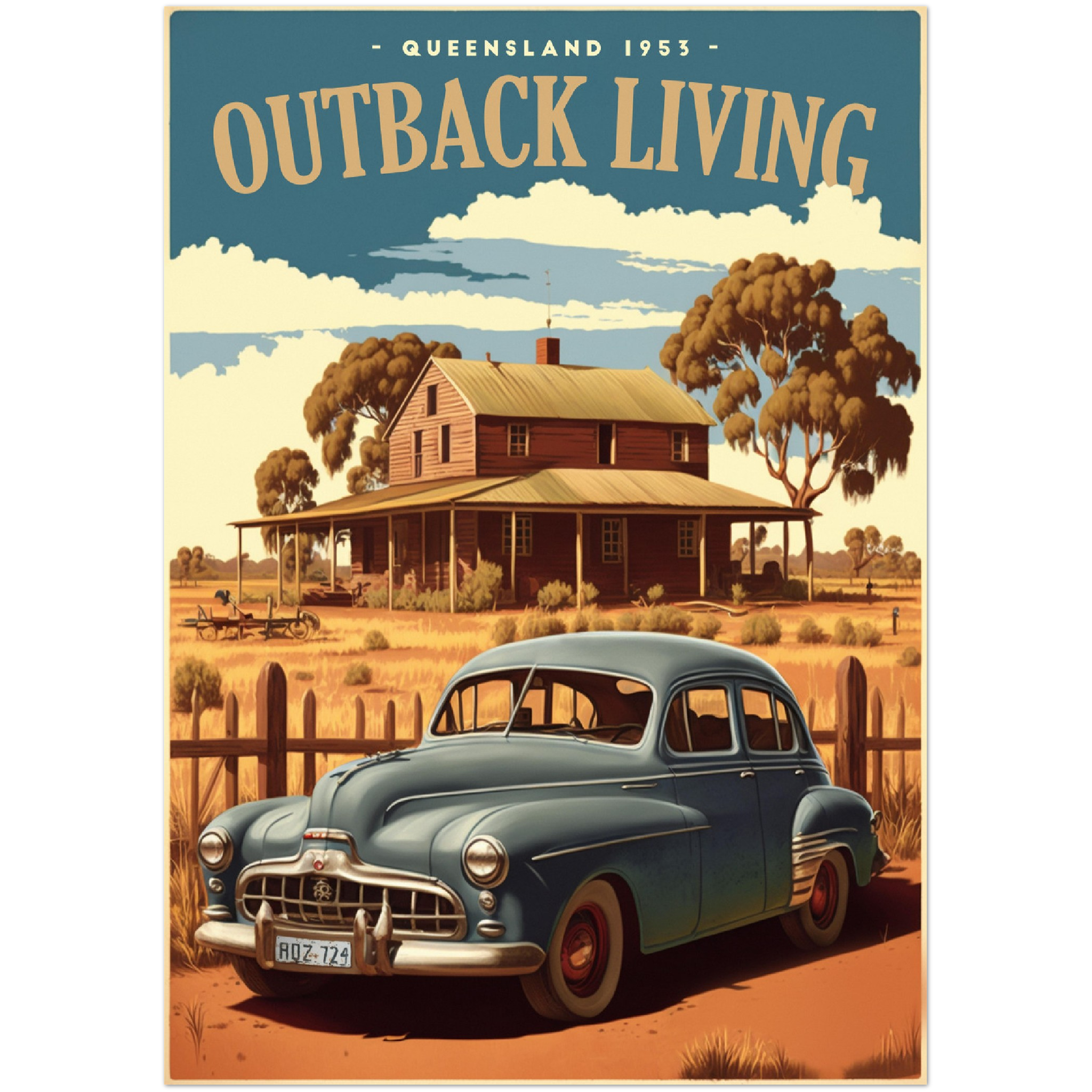 Outback Living - A2 Premium Matte Poster