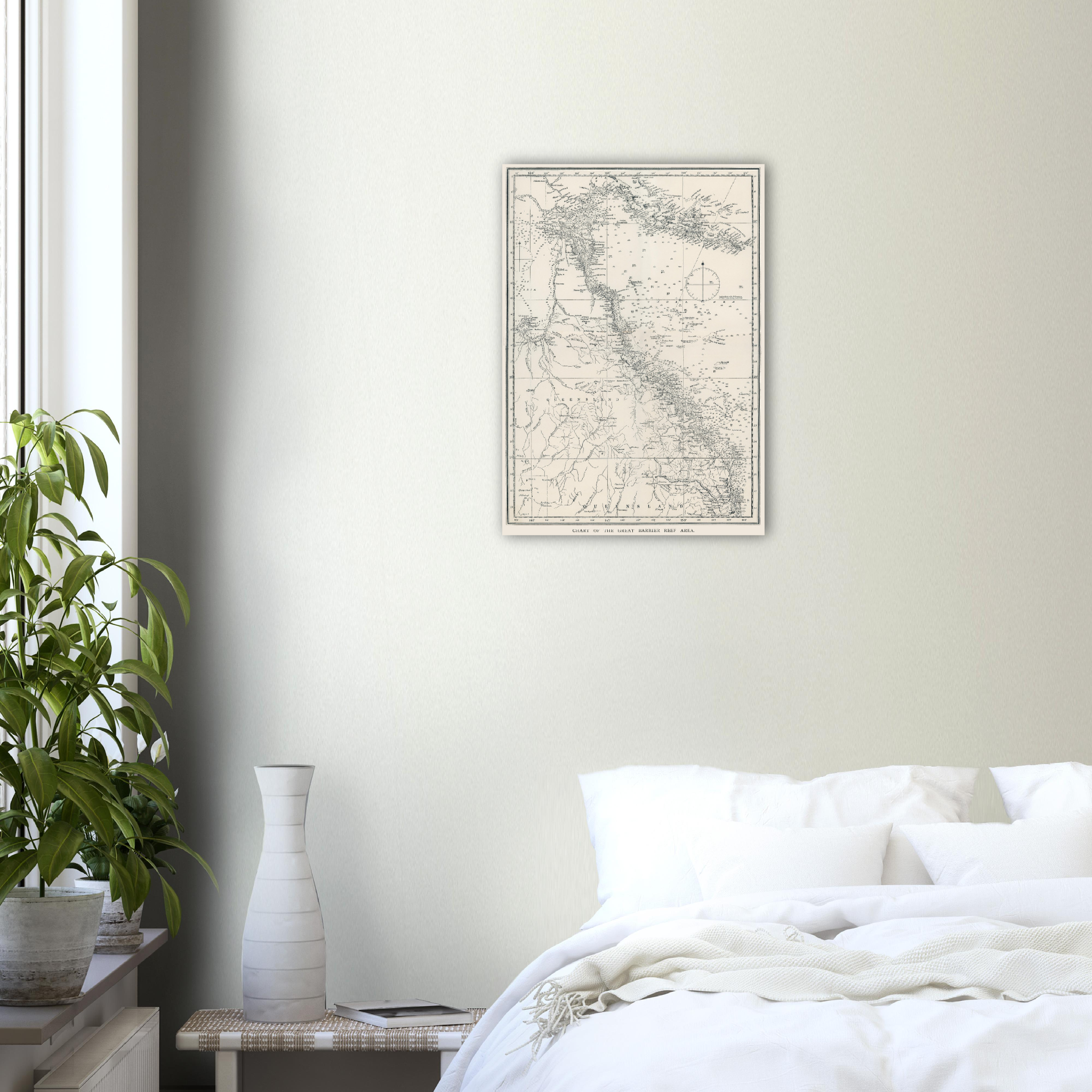 Great Barrier Reef Map (1893) - A2 Premium Matte Poster