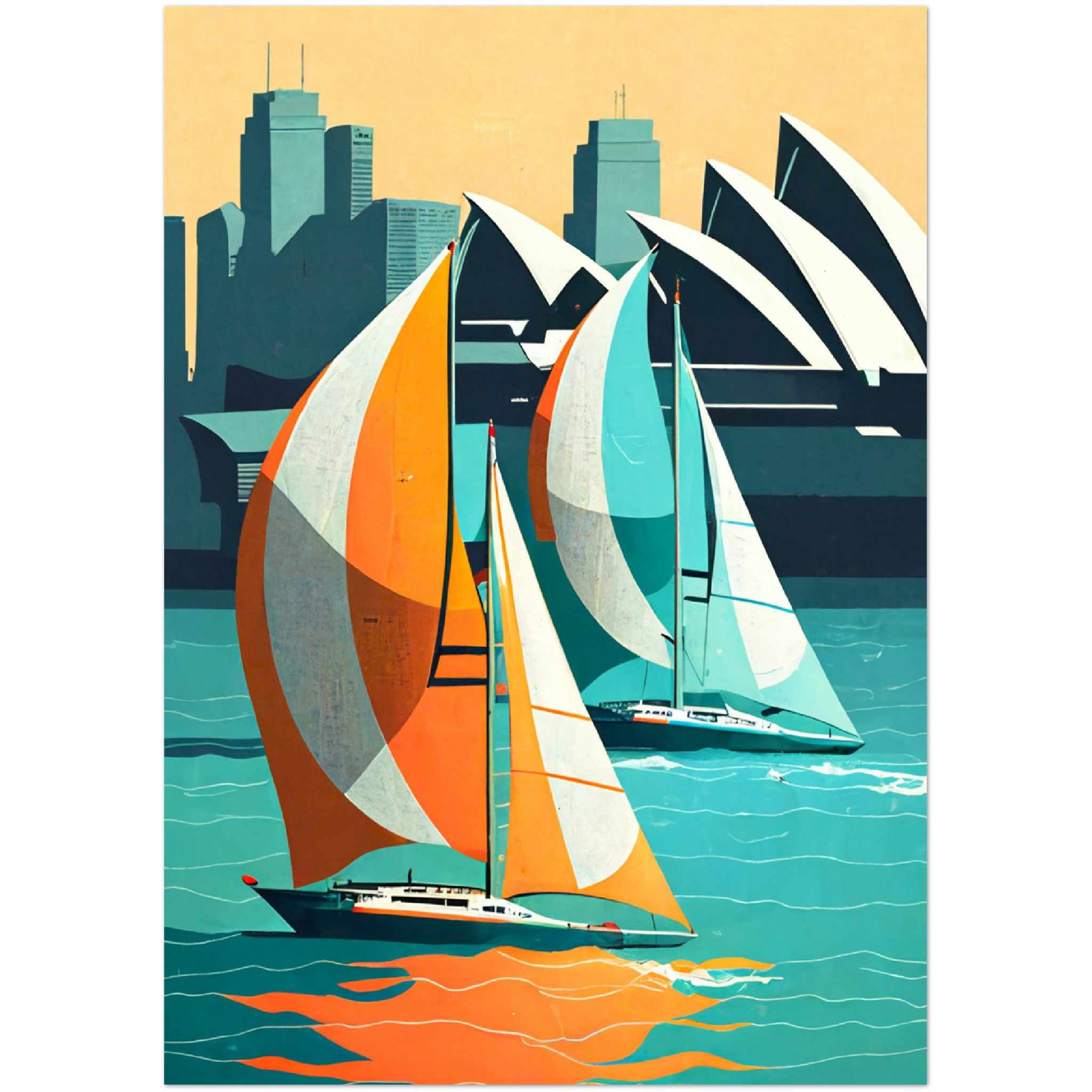 Sydney Sailing - A2 Premium Matte Poster