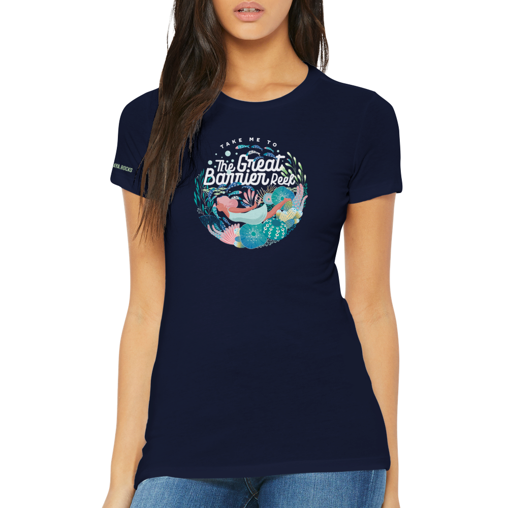 The Great Barrier Reef - Premium Womens Crewneck T-shirt